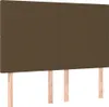 CLORIS LED Kopfteil Dunkelbraun 144x5x118/128 cm Stoff 2024 Produktbild-Vorschau 4
