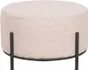 LABEL51 Pouf Troy 57x57x34 cm - XL - Natur - Boucle Produktbild-Vorschau 1