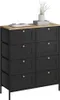Komoda Vicco Belaro Czarny 80 x 95 cm z 8 szufladami, Model Podgląd zdjęcia produktu 6
