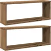 vidaXL Nástěnné police Cube 2 ks. Řemeslný dub 60x15x23 Náhled obrázku produktu 1