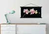 MuchoWow® Textilposter Orchidee - Blumen - Schwarz - Rosa - Produktbild-Vorschau 3