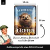 LANOLU Retro Blechschild Ab hier lächeln, Blechschilder Produktbild-Vorschau 4