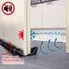com-four® 2x Zugluftstopper für die Tür - Mikrofaser Produktbild-Vorschau 2