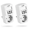 2x Digitale Mini Wochen-Zeitschaltuhr Steckdose Timer Produktbild-Vorschau 1