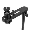 A close-up view of a black projector stand with a ball head mount. Podgląd zdjęcia produktu