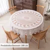 Runde 180cm Weiß Spitze Tischdecke, Vintage Elegante Produktbild-Vorschau 2