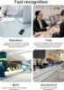 Collage of four images showing different applications of fingerprint recognition technology. Produktbild-Vorschau