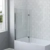 Badewannentrennwand 93.5x140 cm Rahmenlose Duschwand mit Produktbild-Vorschau 4