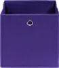 vidaXL Úložné boxy 4 ks. Fialové 32x32x32 cm Látka Náhled obrázku produktu 2