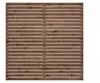 WOODTEX Braun 180x180 cm Rhombus Sichtschutzzaun, Kiefer Produktbild-Vorschau 2