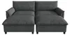 Merax Cloud Sofa 4-Sitzer, Modulares Ecksofa Mit Produktbild-Vorschau 10