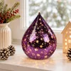 formano LED Deko-Tropfen Weihnachten 21 cm Royal-Plum mit Produktbild-Vorschau 3