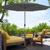 paramondo interpara Sonnenschirm, 3,5 m, rund, grau, Produktbild-Vorschau 5