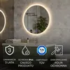 Okrągłe lustro łazienkowe z oświetleniem LED o średnicy Podgląd zdjęcia produktu 3