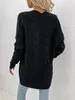 ASKSA Damen Langarm Strickjacke Mittellange Elegant Mantel Produktbild-Vorschau 6