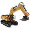 A yellow and black toy excavator is shown against a white background. Náhľad obrázku produktu