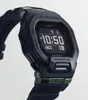 A close-up, angled view of a black Casio G-Shock G-Squad watch with green accents. Podgląd zdjęcia produktu