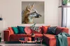 MuchoWow® Poster Fuchs - Makro - Braun 100x100 cm - Produktbild-Vorschau 2