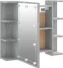 vidaXL Armoire de toilette avec LED Gris Sonoma 70x16,5x60 Voir les images du produit 9