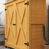 Armoire de jardin Outsunny en bois, armoire à outils, abri Voir les images du produit 9