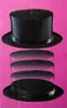 Klappzylinder Chapeau Claque schwarz Größe 59 Produktbild-Vorschau 1
