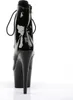 ADORE-1020 Damen Booties von Pleaser, Schwarz Lack , EU 37, Produktbild-Vorschau 4