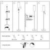 ZMH stojací lampa látková stojací lampa do obývacího pokoje Náhled obrázku produktu 9