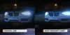 A side-by-side comparison of two car headlights at night, one labeled 'ORIGINAL LINE' and the other 'NIGHT BREAKER® LASER'. Podgląd zdjęcia produktu