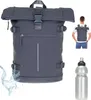 Rucksack Herren Roll Top Kurierrucksack Laptoprucksack New Produktbild-Vorschau 1