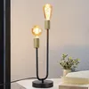 ZMH Lampe de table Vintage Lampe de chevet 2 flammes E27 Voir les images du produit 1