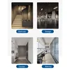 A collage of four images showing different indoor locations: a staircase, a garage, a corridor, and a balcony. Podgląd zdjęcia produktu