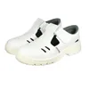 A pair of white safety sandals is shown against a white background. Produktbild-Vorschau