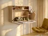 Wandschreibtisch mit 3 Türen – Beige und Natur – LYNATO Produktbild-Vorschau 2