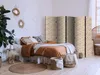 5-teiliger Doppelseitiger Vlies Paravent - Beige Nature of Produktbild-Vorschau 5