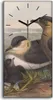 Küchenuhr Bürouhr Leinwand Uhr Quarz 30x60 Vögel Wild Tiere Produktbild-Vorschau 1