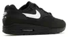 Nike Air Max 1 "Black & White Swoosh" Czarny/Biały, Podgląd zdjęcia produktu 3