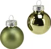 Set mit 24 Christbaumkugeln aus Glas 2,5cm Grün matt Produktbild-Vorschau 9