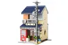 A model of a Japanese tea shop made of building blocks, with a vending machine and a utility pole in front. Produktbild-Vorschau