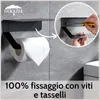 DEKAZIA® Porta carta igienica adesivo portarotolo carta Anteprima dell’immagine prodotto 2
