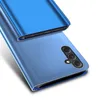 A blue smartphone case is shown from a diagonal angle against a white background. Produktbild-Vorschau