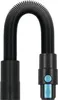 A black flexible hose with black and blue connectors against a white background. Produktbild-Vorschau