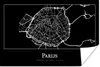 MuchoWow® Poster Paris - Karte - Stadtplan 180x120 cm - Produktbild-Vorschau 1
