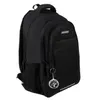 A black backpack is shown against a white background. Produktbild-Vorschau