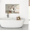 Wanddeko 90x60 cm - BadezimmerPinguine, Leinwand Bilder, Produktbild-Vorschau 4