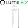 4x Lampa Solarna Ogrodowa LED LILA Wbijana Zewnętrzna Podgląd zdjęcia produktu 6