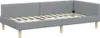 vidaXL Rohový rám postele světle šedý 90 x 200 cm látka Náhled obrázku produktu 4