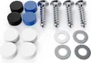 Kennzeichen Schrauben 4,8 x 16 mit Abdeckkappen 4er Set für Produktbild-Vorschau 1