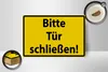 Holzschild Warnschild 18x12cm Bitte Tür schließen Produktbild-Vorschau 2