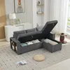 Sofa narożna Merax z schowkiem, sofa w kształcie litery L z Podgląd zdjęcia produktu 10