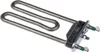 A metal heating element with a black plastic connector, isolated on a white background. Náhľad obrázku produktu